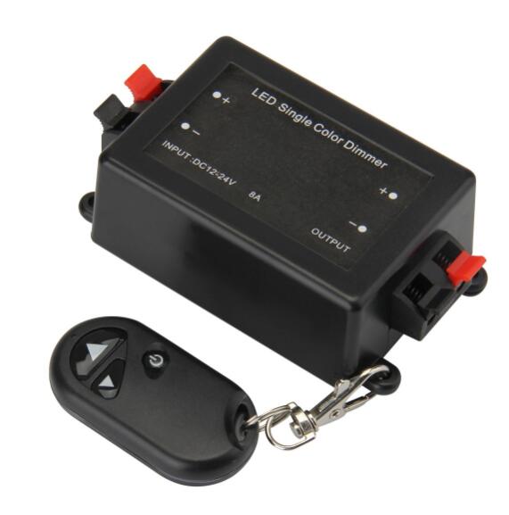 Regulador LED 8A/30A 3key, mando a distancia 11key, interruptor de brillo ajustable DC12V 24V para tira de luz led 5050 3528 de un solo Color: 8A 3key dimmer
