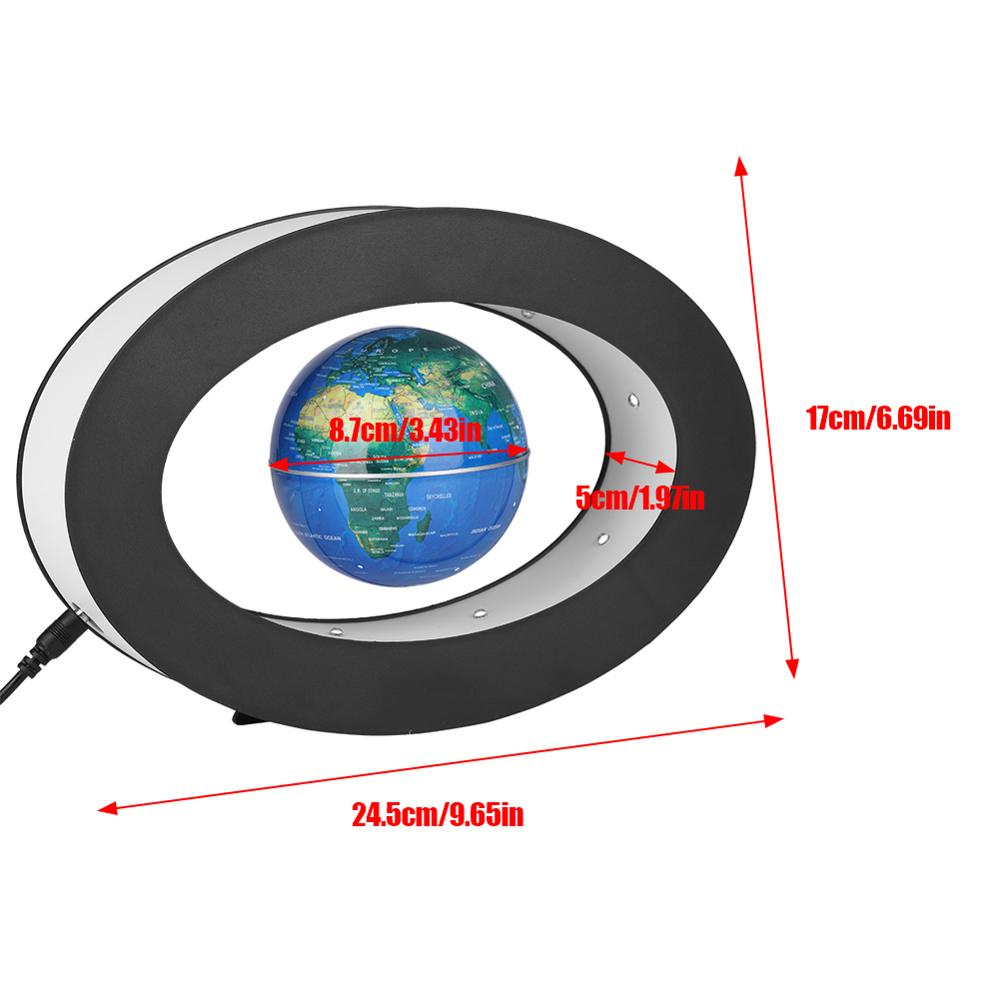 Elektronische Anti Zwaartekracht Globe Magnetische Levitatie Zwevende Globe World Map Led Light Kinderen Leren Home Decor Verjaardag