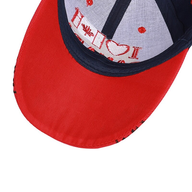 Cap 3d Embroidery Canada Maple Leaf Baseball Caps Cotton Adjustable Snap Back Hat Caps Casual Hats