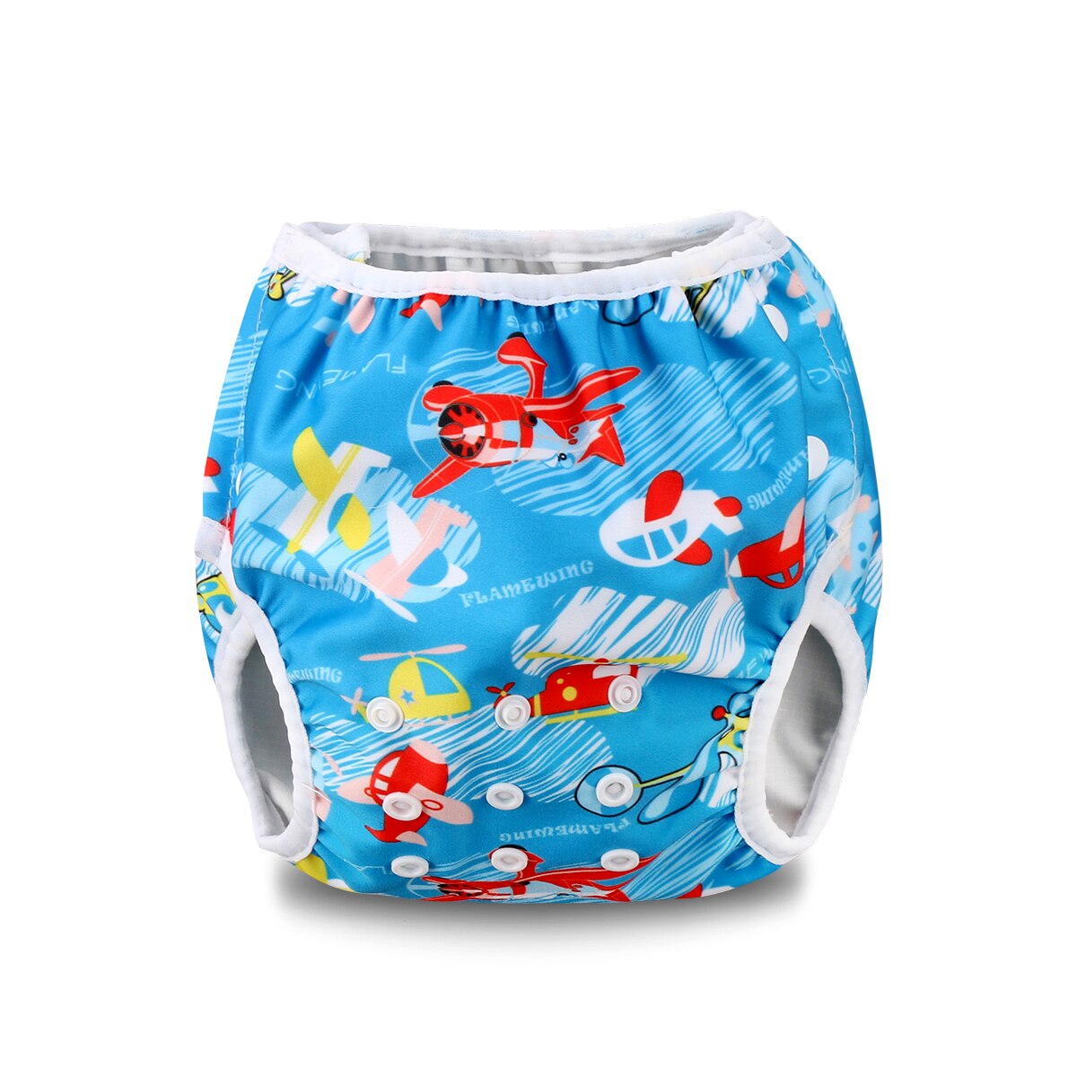 Style réglable réutilisable bébé garçons filles été nager couche maillot de bain imperméable maillot de bain imprimé: 3