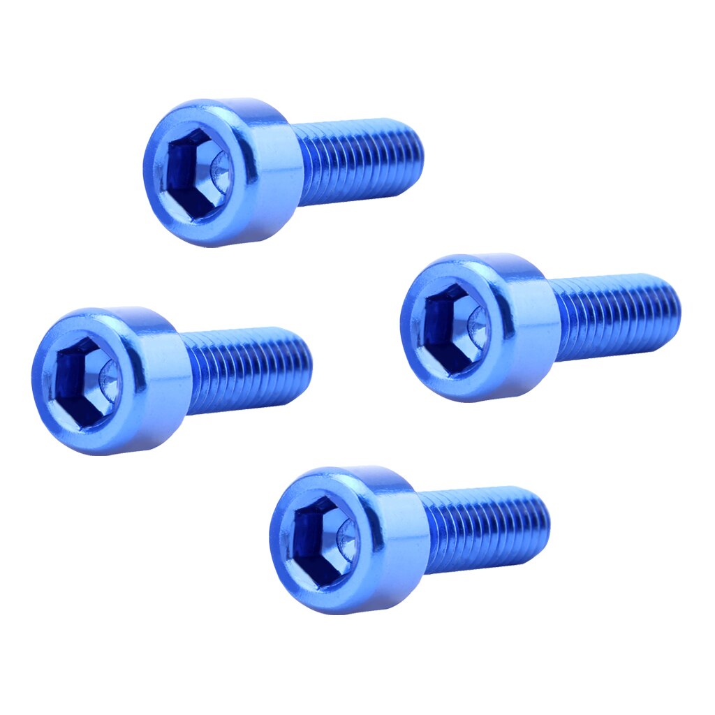 4 Stuks Bidonhouder Bouten, Aluminium/Titanium Bidonhouder Schroeven: Blue