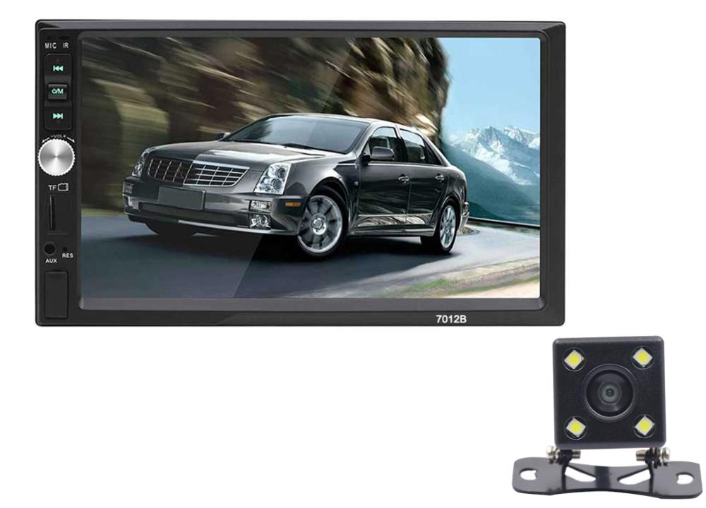 Radio 2 Din General Car Models 7'' LCD Touch Screen Car Radio Player Bluetooth Car Audio Support Rear View Camera 7012B: WITH 4Led camera