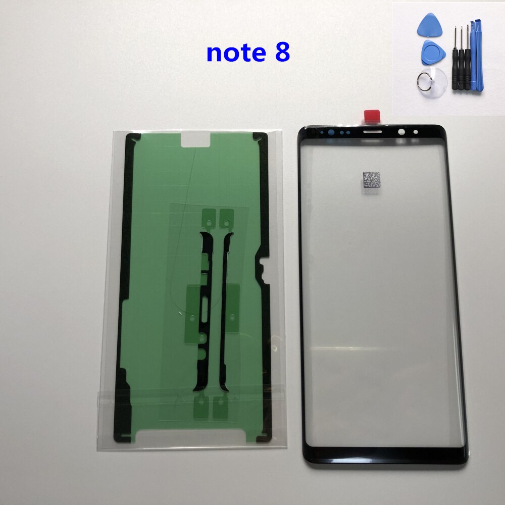 For Samsung Galaxy note 8 note 9 note 10 Plus LCD display outer touch panel screen glass replacement Front Glass Lens note10: note 8