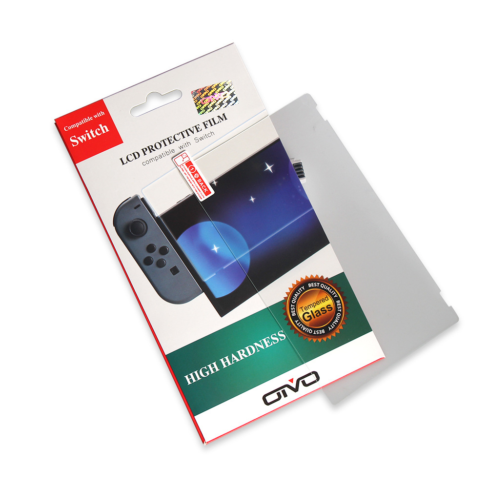 10 stks/partij Lcd beschermende film gehard glas voor ns schakelaar