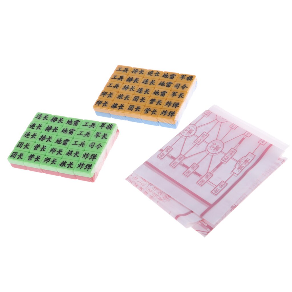 Portable Plastic Chinese Four Side War Chess Set Chess And Pieces Chessboard