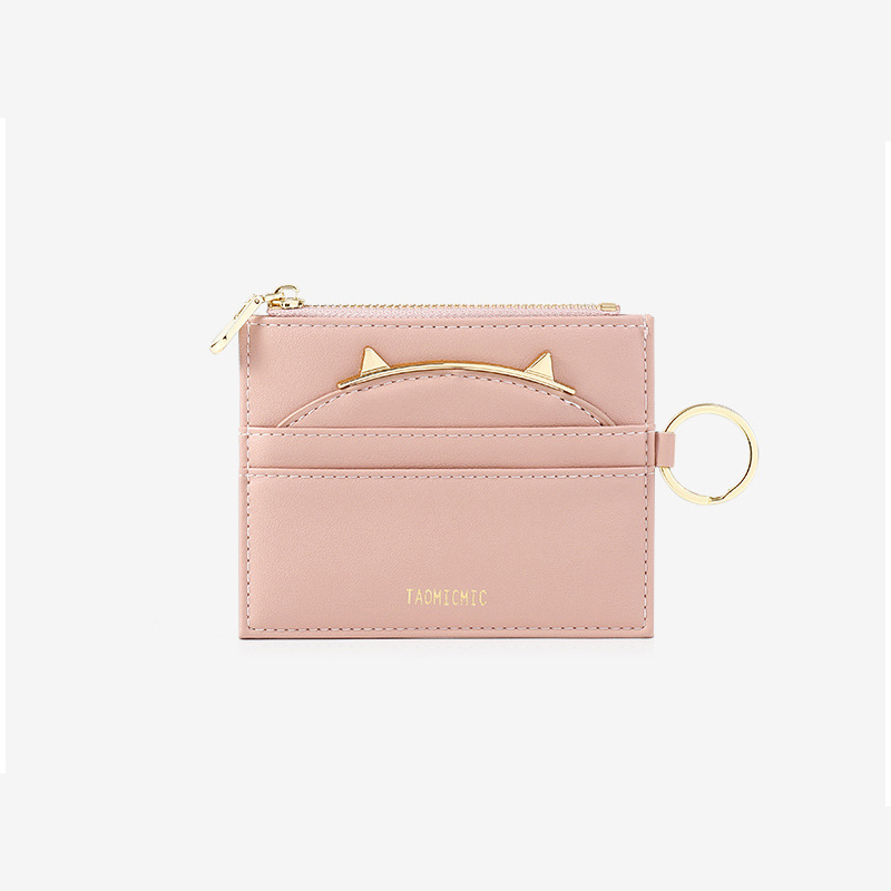 Excelsior Rits Vrouwen Kleine Portemonnee Pu Lederen Dames Portemonnee Mini Solid Multi Layer Creatieve Portemonnee Kaart Tas