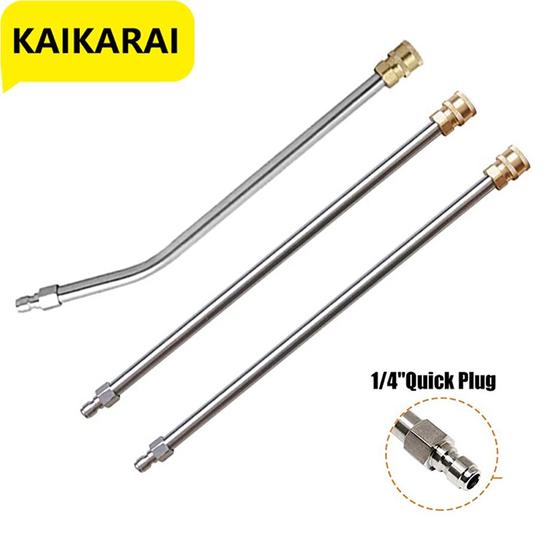 Tool Pressure Washer Extension Wand, 20 Inch Stainless Steel with 1/4" Quick Connect Power Washer Lance