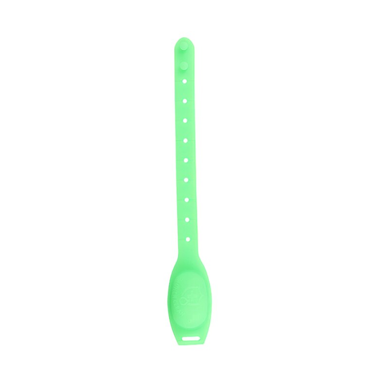 Silicone Cleaner Wristband Soft Comfortable Adjustable Length Holding Wrist Strap Free-Washing Alcohol Cleaning Wrist Band: green
