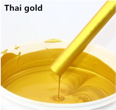 100g/350g Gold Paint Water-based bronzing paint, for wood, gold statue, furniture gold paint, safe, non-toxic gold foil paint: Thai gold / 100g