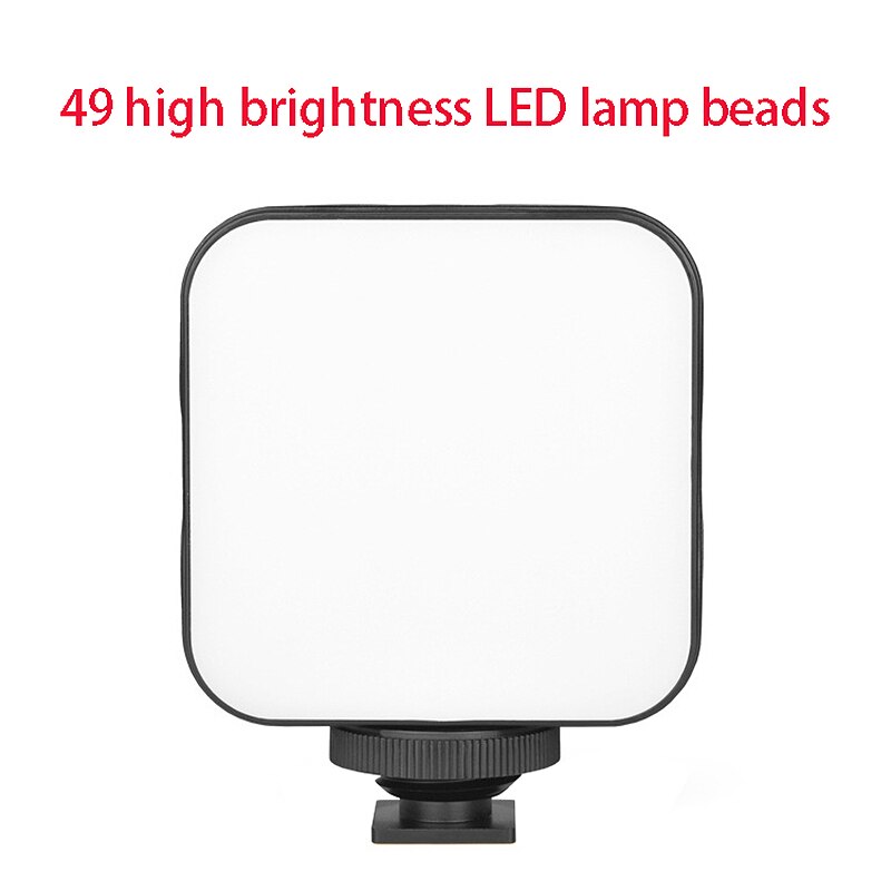 Dimmerabile 49 HA CONDOTTO LA Luce Mini Portatile Ricaricabile Video Luce di Riempimento per la Trasmissione In Diretta Vlog All'aperto Fotografie A