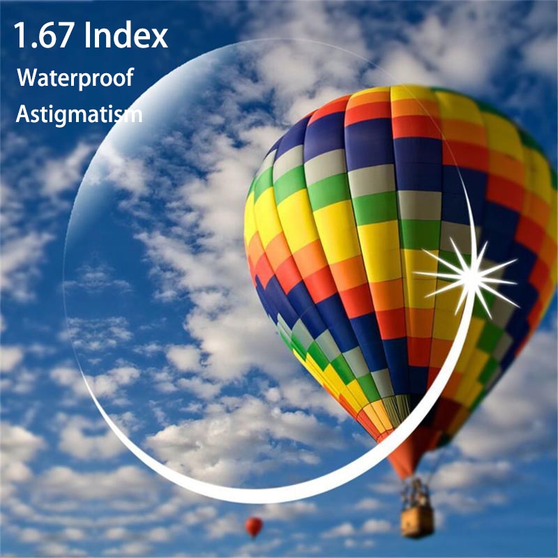 1.67 aspherical lens women's presbyopia astigmatism myopic Glasses men waterproof hardened resin lens prescription glasses