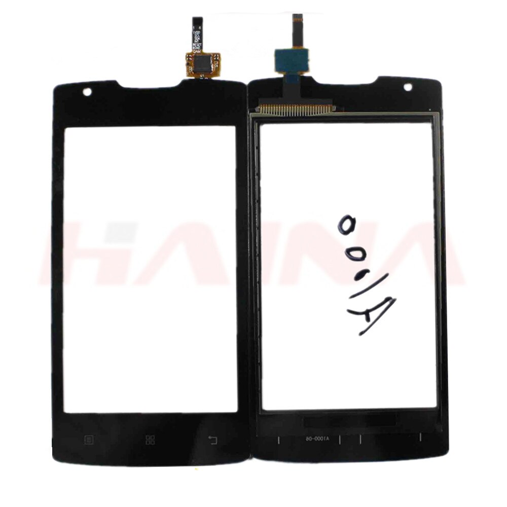 Touchscreen For Lenovo A1000 Touch Screen Digitizer Front Glass Touch Panel Replacement +3m sticker black and white color