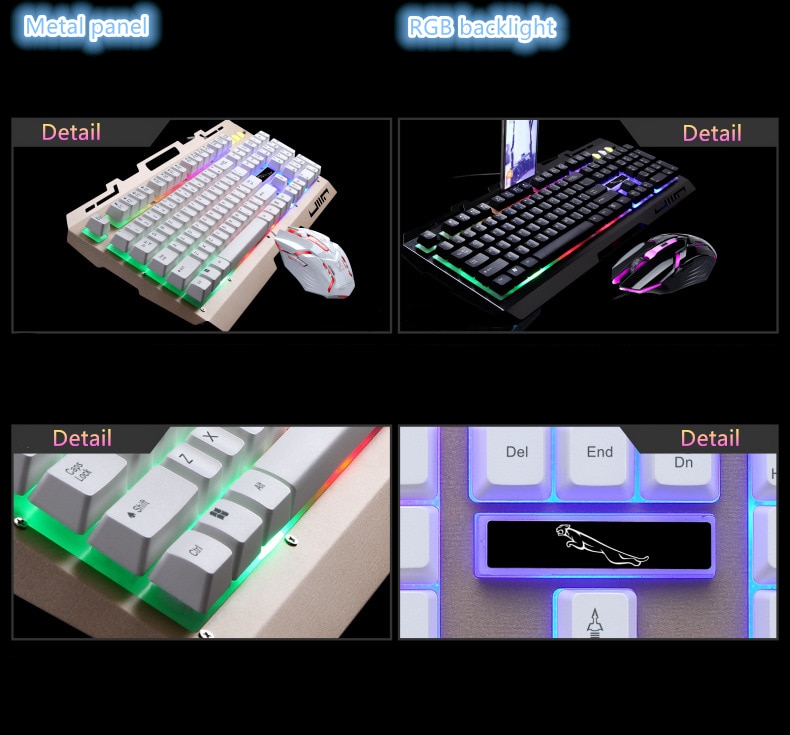 Gaming Keyboard&Mice Combo Set 104 Key mechanical Feel Keyboard For Business Desktop laptop PC Gaming Office Wired USB Mouse