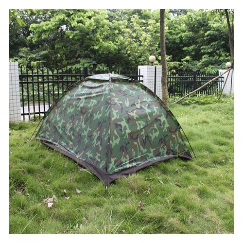 Multiplayer opvouwbare tent, waterdicht, vier seizoenen, glasvezel, voor kamperen in de buitenlucht, camouflage, wandelen