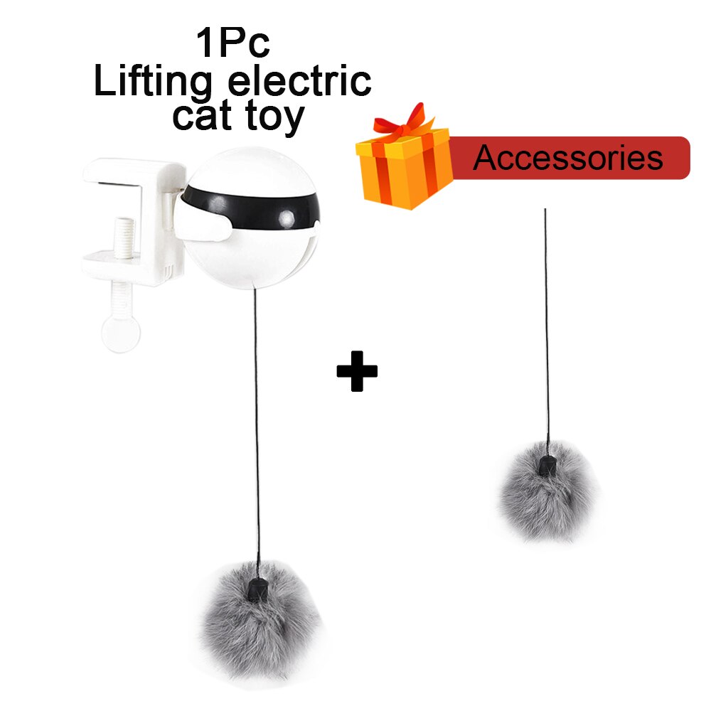 Elektrisk automatisk løftekat legetøj interaktivt puslespil smart kattekugl teaser legetøj løfekugler elektrisk kat kæledyrsforsyning: Kattekuglesæt