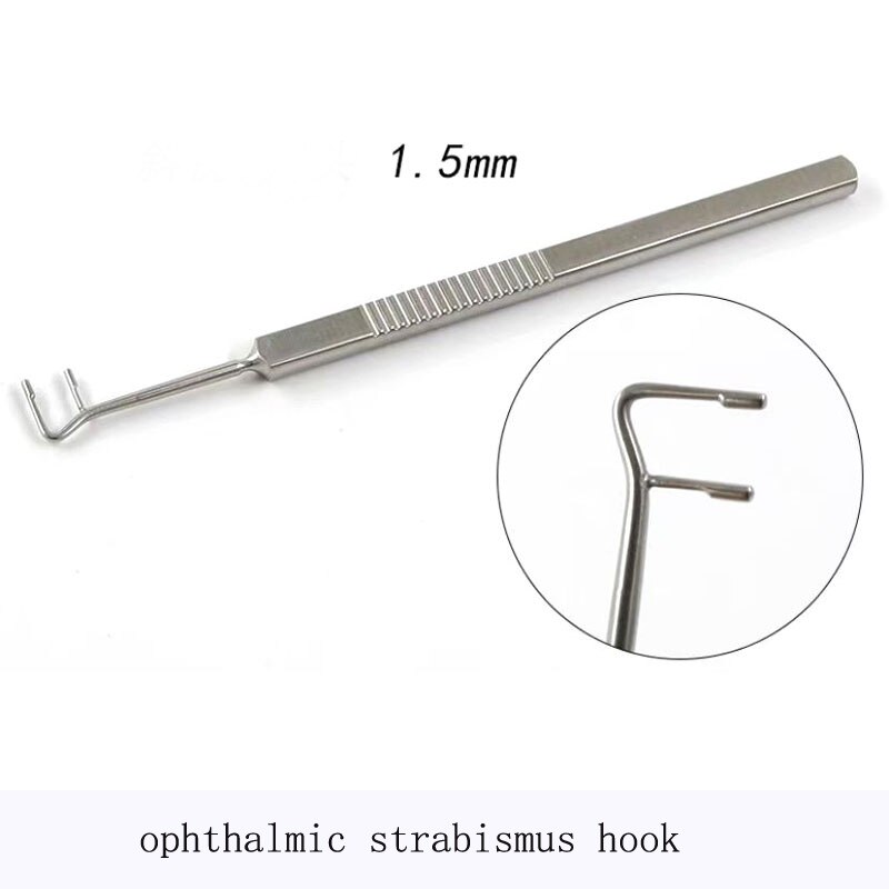 Ophthalmology strabismus hook strabismus pull hook eye pull hook with hole without hole round head flat head pull hook: Deep Blue