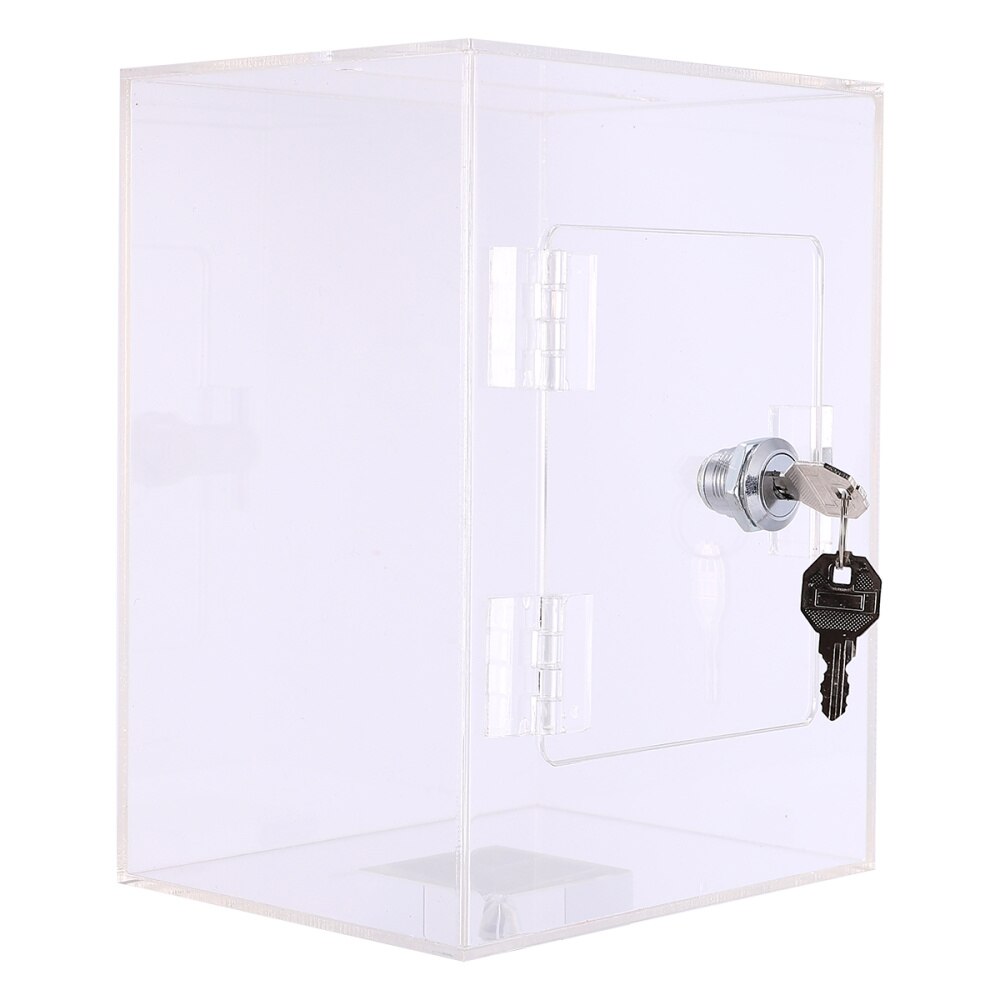 1pc Acrylic Box Box Clear Donation Box Complaint Box Fundraising Box Suggestion Box for Survey