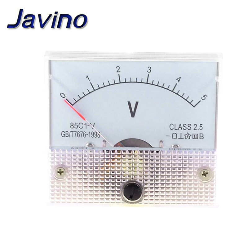 Dc Analoge Panel Volt Voltage Meter Voltmeter Gauge 85C1 5V 10V 15V 20V 30V 50V 100V 200V 300V Mechanische Spanning Meter