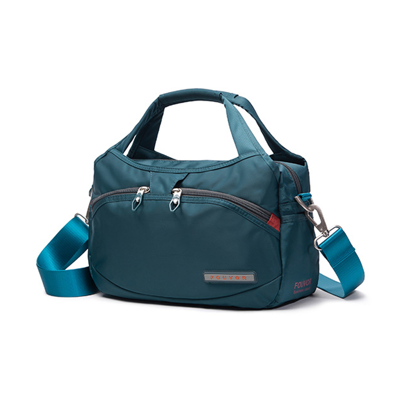 Fouvor décontracté fourre-tout sacs Messenger sac étanche hommes ceinture sac Oxford Zipper sac bandoulière pour homme directe: Bleu