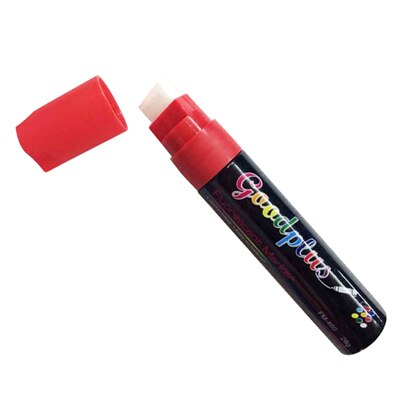 Fluorescerande penna special fluorescerande penna 15mm glasplatta självlysande svart tavla märkpenna med stor kapacitet: Röd