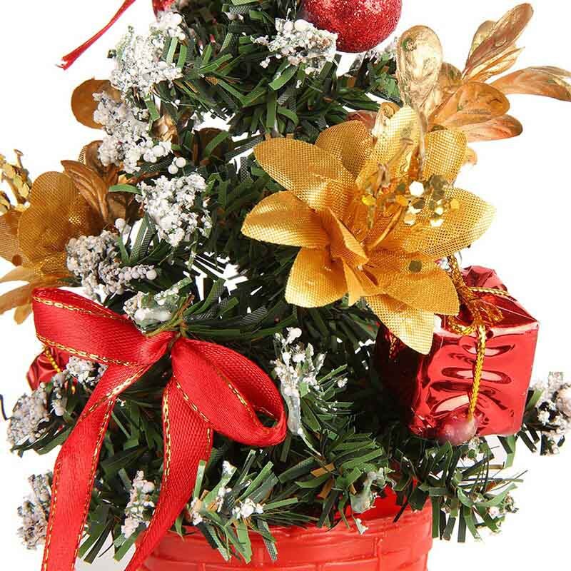 Mini Christmas Tree Xmas Artificial Tabletop Decorations Festival Miniature Tree Home Room Desktop Ornaments Children .