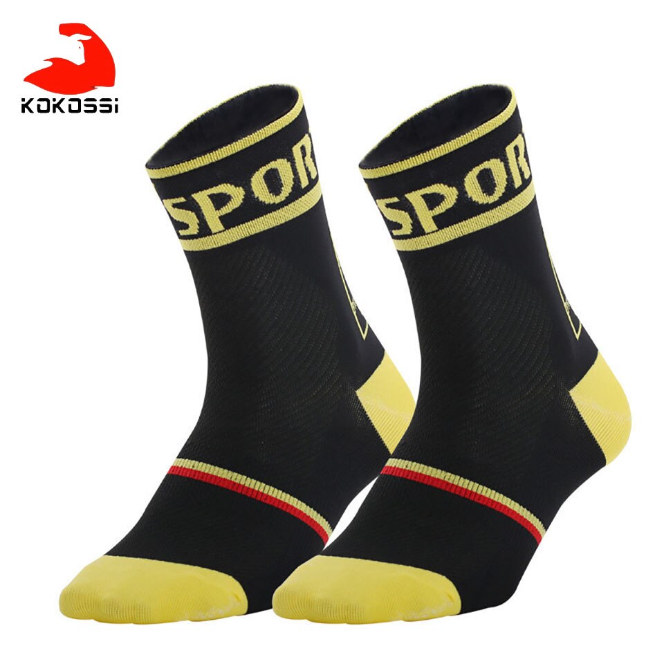 Sportowe Outdoor profesjonalne skarpety rowerowe oddychające wędkarstwo wspinaczka piesze wycieczki bieganie piłkarskie skarpetki koszykarskie: 05 / L Size 39-46