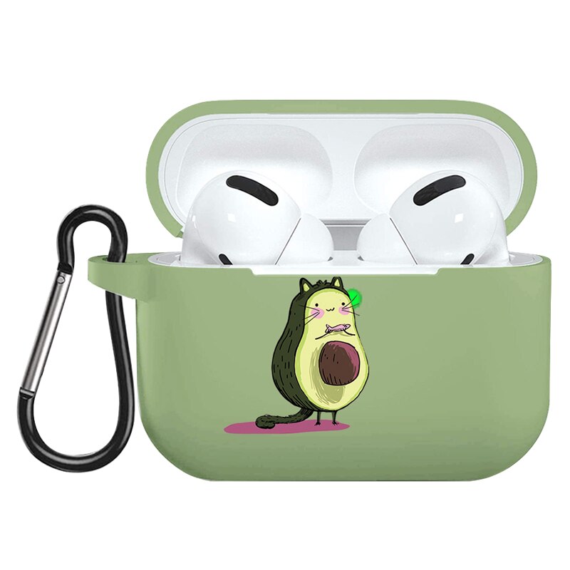 Per Apple AirPods Pro Caso Del Fumetto Sveglio di Avocado Auricolare Custodia Per Airpods 3 Molle Della Copertura Del Silicone di Ricarica Borse Caso della Cuffia capa: nyglongm3d