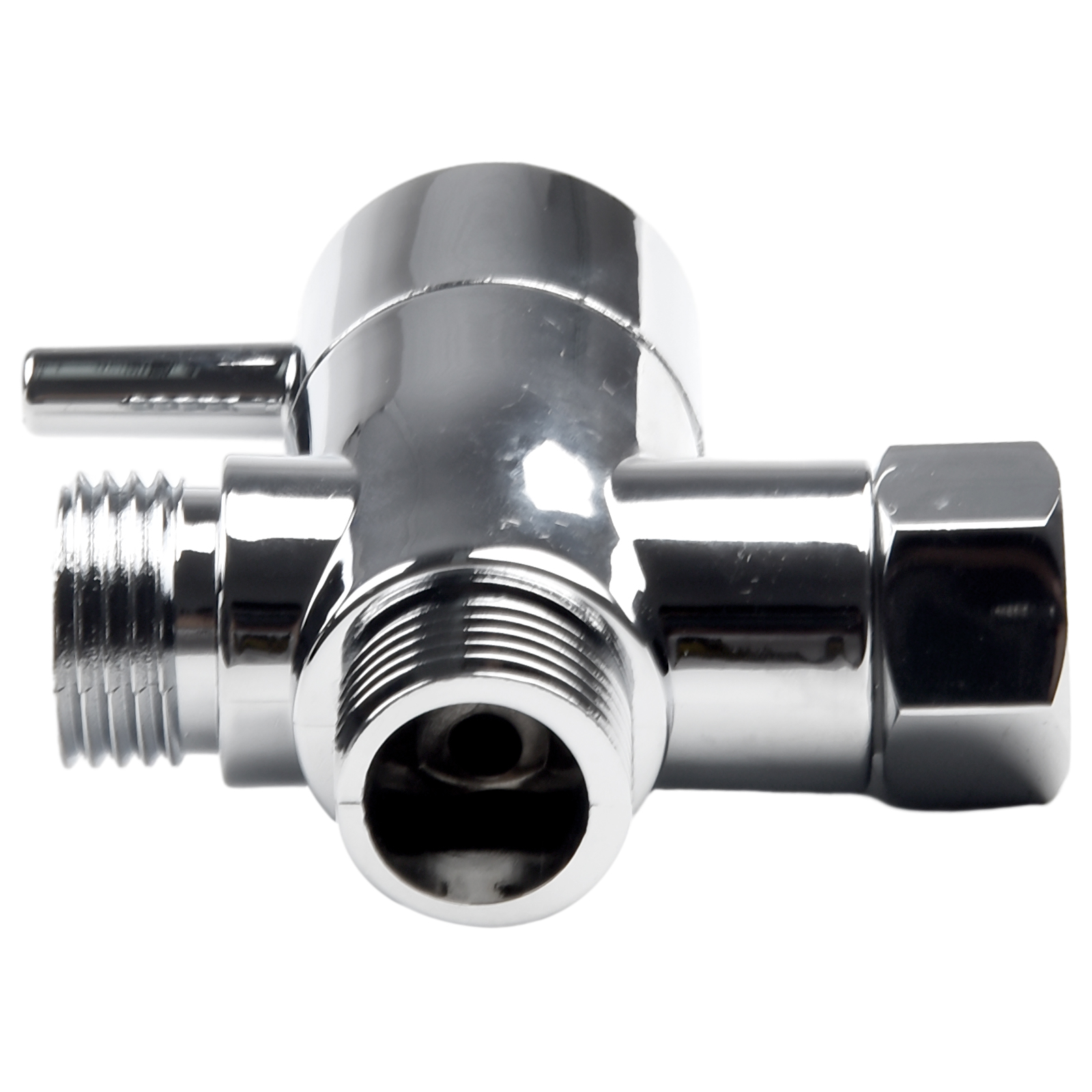 Adaptateur en T à 3 voies pour bain, pomme de douche 1/2, inverseur, convertisseur ABS, distributeur d'eau de douche, robinet de douche, vanne de dérivation, 1 pièce