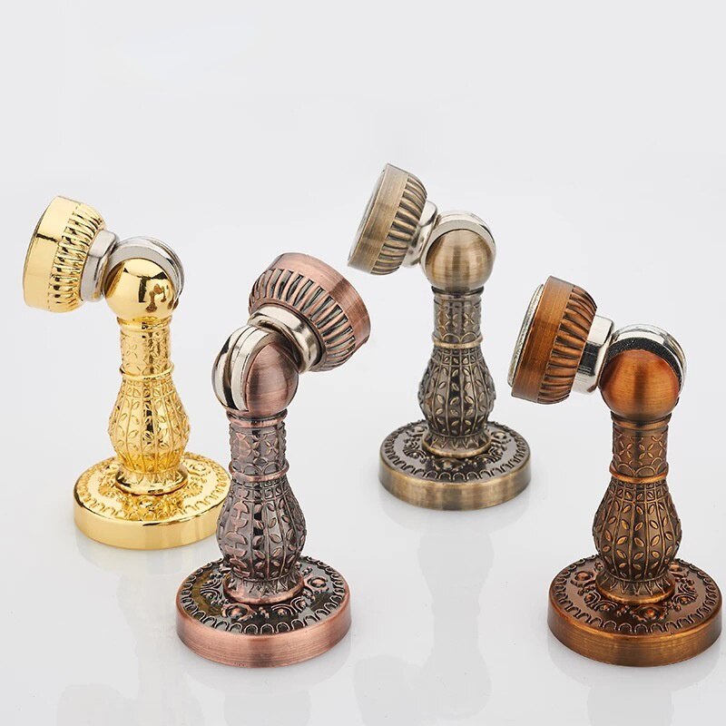 Retro Zinklegering Magnetische Deur Stop Stopper Holder Catch Floor Deur Demper Deurstopper