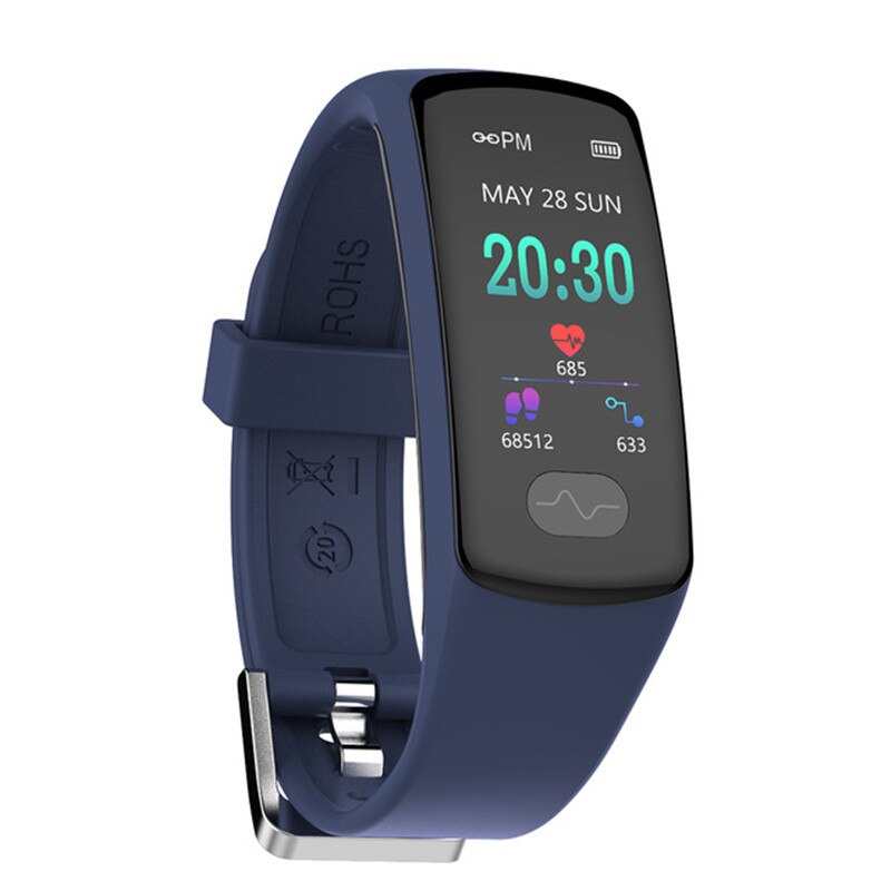 Ecg ppg  e07 smart band fitness tracker armband pulsmätare smarta armband för android ios smartphone smartband