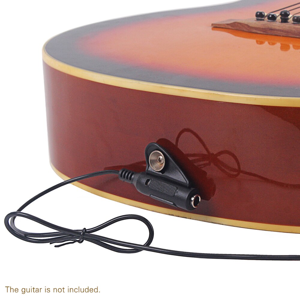 ammoon Mandolin Guitar Pickup Wood Piezo Contact Microphone Pickup 6.35mm Port for Guitar Ukulele Violin Banjo Mandolin