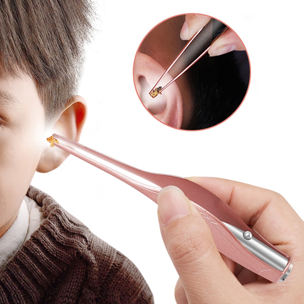 Børn øreprop ørevoks fjerner øre renser led lys øreprop børn lys øre ske øre rengøring øre curette fjerne ørevoks