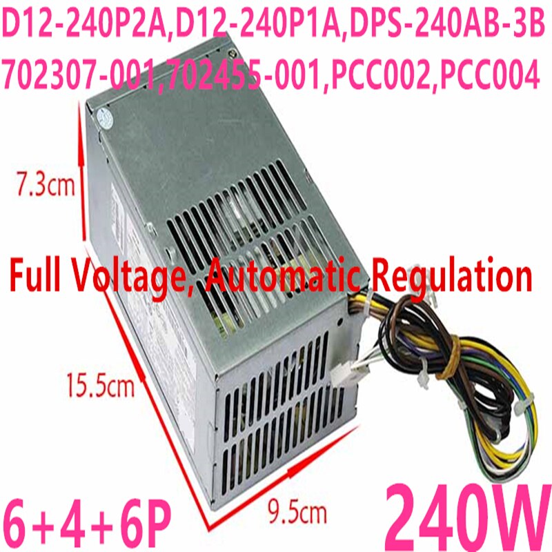 Original PSU For HP 600 800 G1 6Pin 240W Power Supply D12-240P3B D12-240P1A D12-240P3A PCC124 PS-4241-1HC PCC002 PCC004