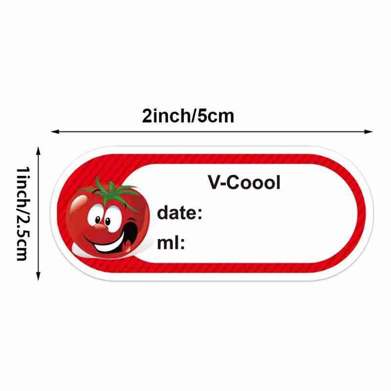 Kitchen Food Marking Date Roll Sticker Label Classification Instructions Storage Sticker Plate Freezer Marking 250Pcs Coppe T0W7