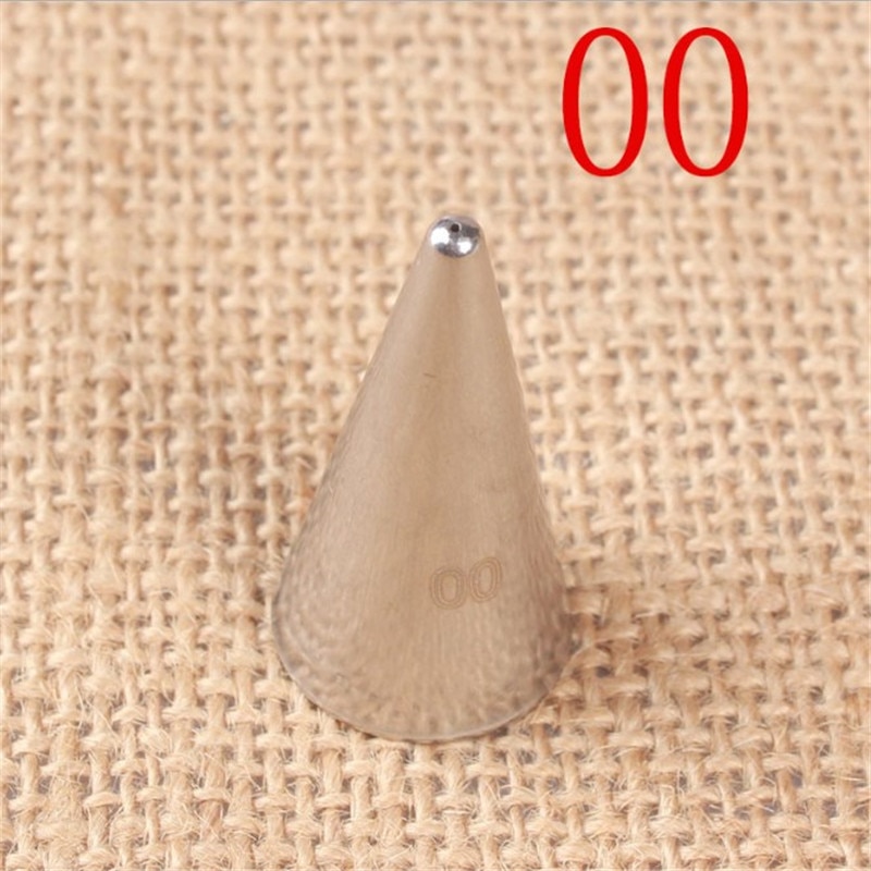 Ttlife 0.6Mm Schrijver Buis Nozzles Rvs Icing Piping Nozzles Pastry Tips Cake Decorating Gereedschap Dessert Decorateurs #00