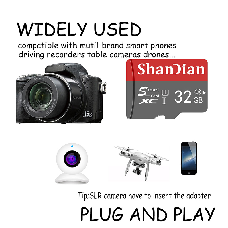 SAHNDIAN Ultra Micro SD 128GB 32GB U1 A1 Class 10 64GB 256GB Micro SD Card SD/TF Flash Card Memory Card 512G microSD For PhonePC