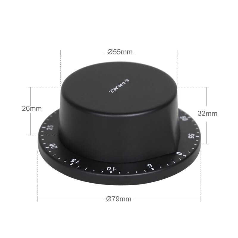 Kitchen Timer Stainless steel Alarm Cooking mechanical Magnetic Clock Temporizador de cocina mecanico Minuteur cuisine mecanique