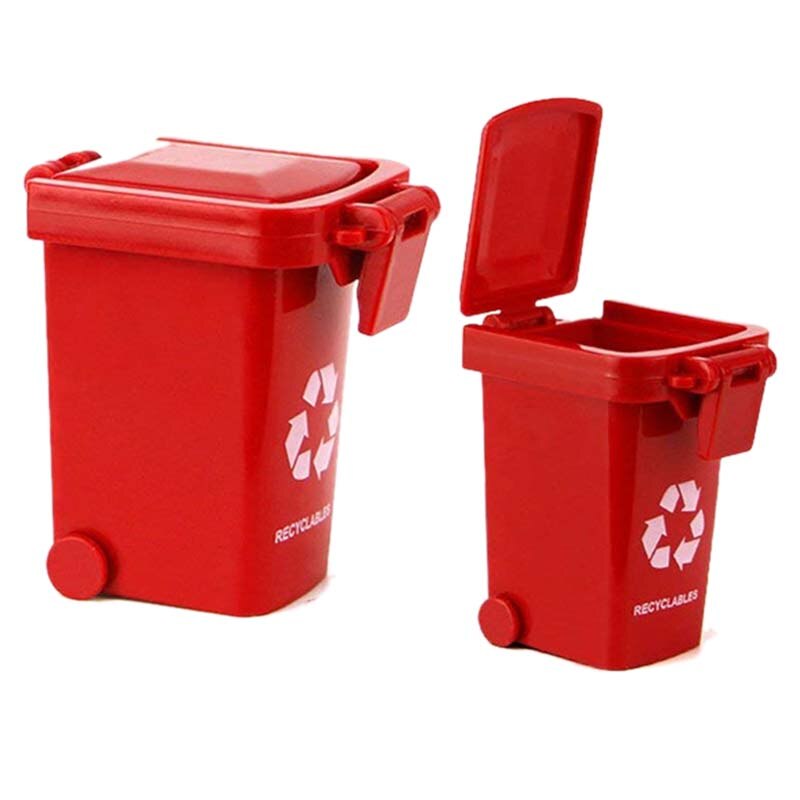 Toy Vehicles Garbage Truck's Trash Cans, 3 Pack Toy Garbage Truck Replacement Parts, Simulated Trash Can