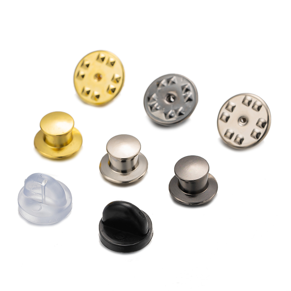 45Pcs/Box Metal Safety Locking Pin Back Brooch Badge Holder Butterfly Pins Badge Clasps DIY Jewellery Making Craft Accessories