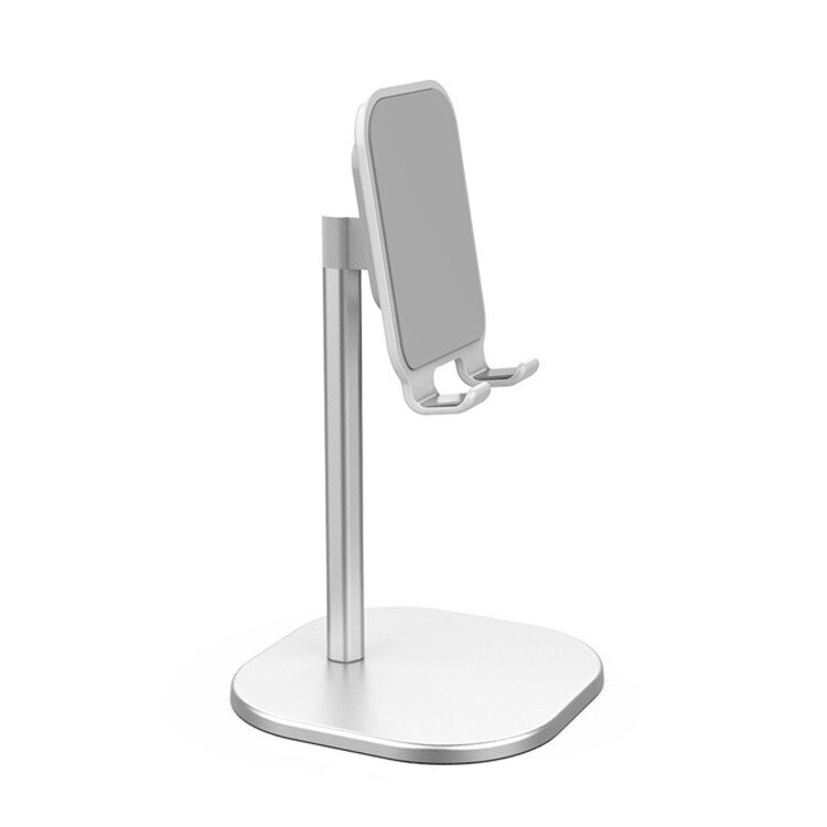 Multifunctionele Platte Telefoon Aluminium Telescopische Mobiele Telefoon Beugel Voor Tablet Pad Telefoon Houder Stand Universal Stand Yw #: silver