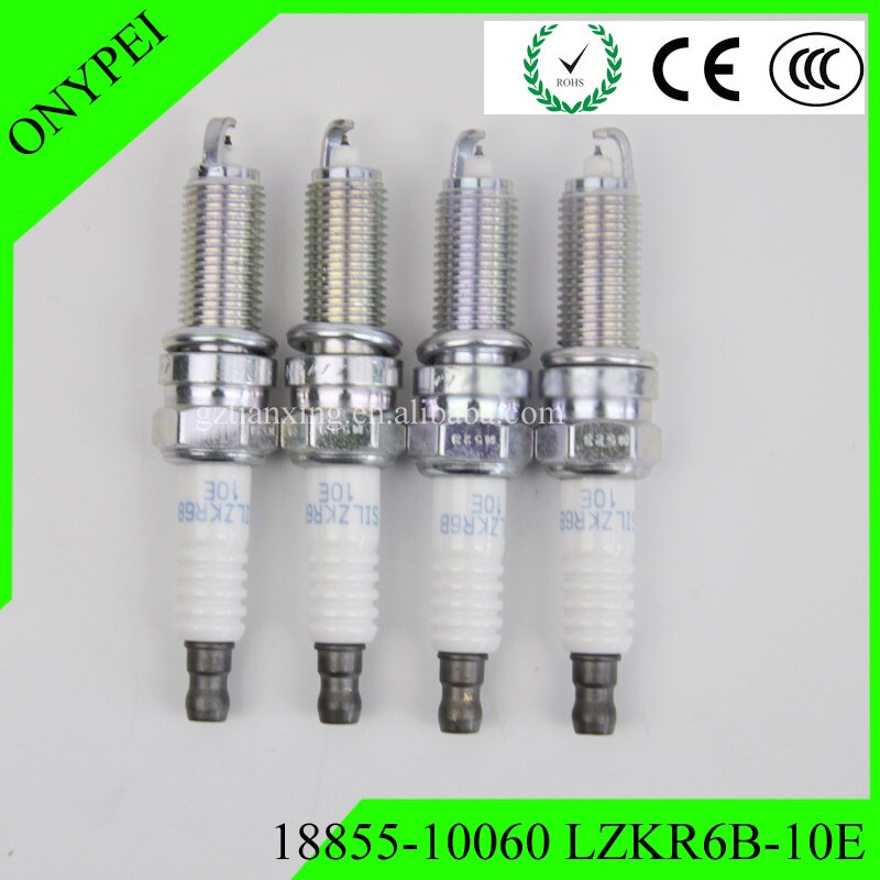 4x 18846-10060 Auto ignición 1884610060 SILZKR6B10E encendido de iridio bujía para HYUNDAI KIA 18855-10060 LZKR6B-10E SILZKR6B-10E