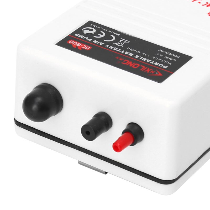 Aquarium Luchtpomp Single Outlet Stille Aquarium Batterij-aangedreven Zuurstof Pomp Beluchter Compressor 2 W