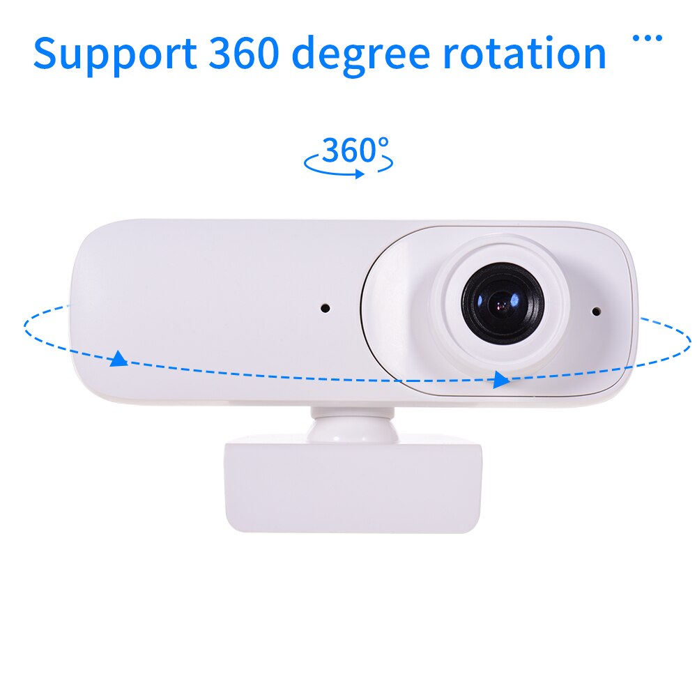 Aibecy Hd 1080P Webcam Web Camera Met Microfoon Ondersteuning Touch-Schakelaar Autofocus Usb Pc Camera Webcam voor Pc Desktop Laptop