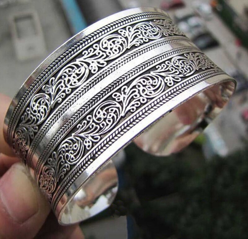 ! Tibetaanse Tibet Zilver Totem Bangle Manchet Armband