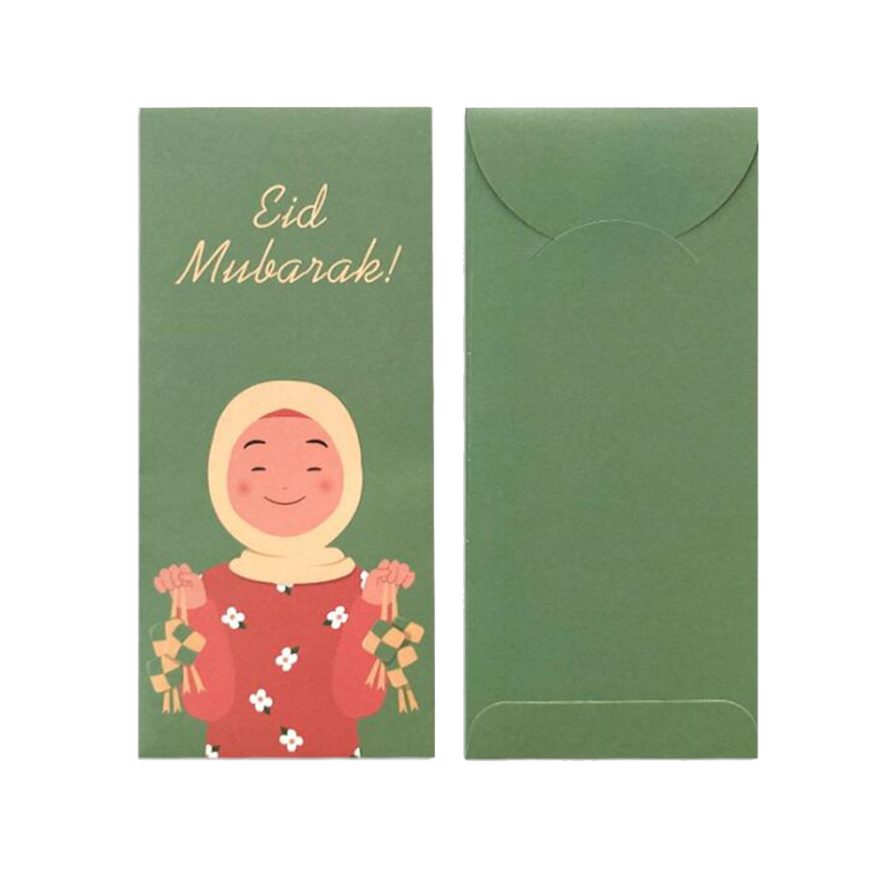 20Pcs Eid Mubarak Uitnodigingskaart Envelop Ramadan Patroon Wenskaart Budget Envelop Tas: style 12