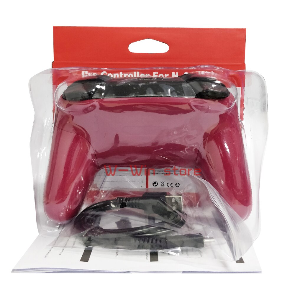 Oem Bluetooth Draadloze Controller Pro Gamepad Joystick Afstandsbediening Voor Nintend Switch Console Gamepad Joystick Draadloze Controll: red with package