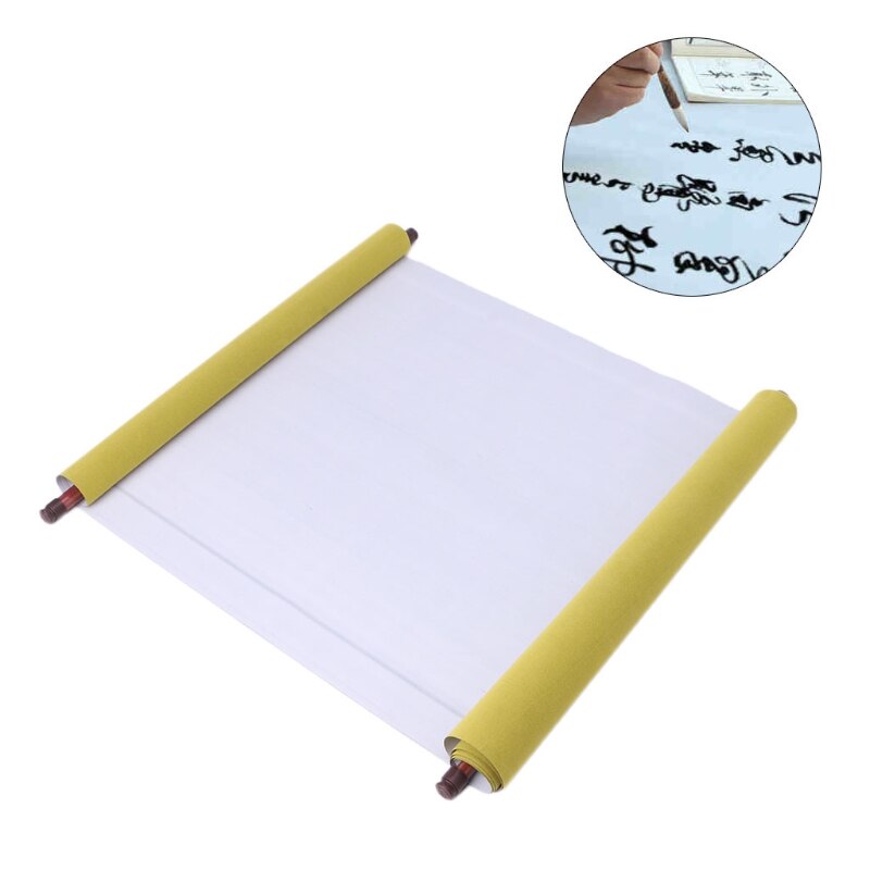 Herbruikbare chinese magische doek water papier kalligrafie stof boek notitieboekje 1.5m