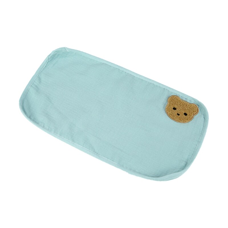 Serviette d'alimentation pour bébé, mouchoir en coton Anti-crachat, tissu pour le visage: Blue