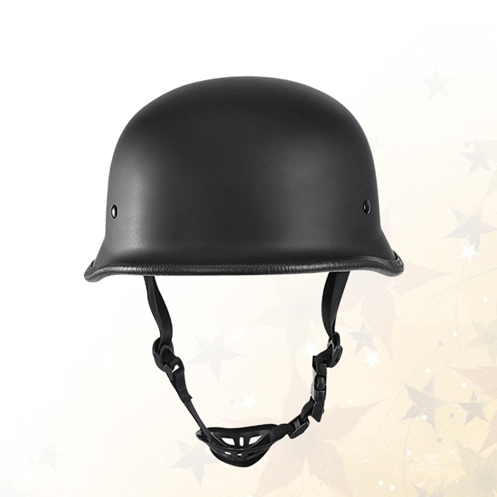 1PC Retro Cycling Helmet Outdoor Riding Half Helmet Motorcycle Locomotive Safety Helmet - Size M: L