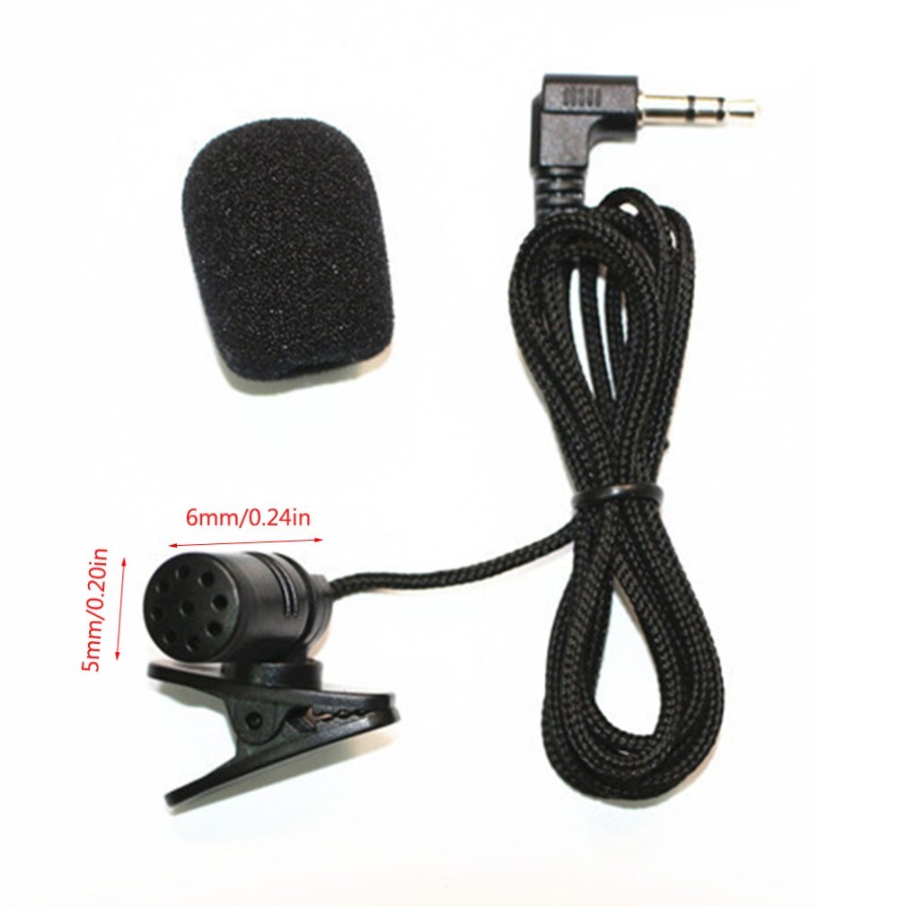 Krave mikrofoner telefon mikrofon 3.5 mm jack håndfri revers mini kablet mikrofon